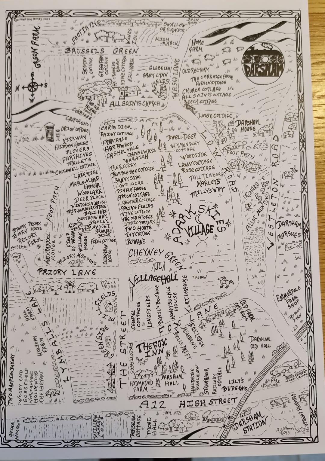 Map of Darsham